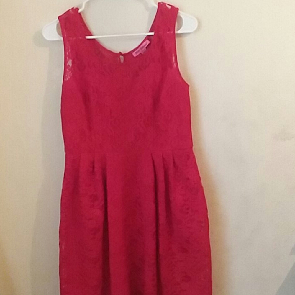 Betsey Johnson red lace dress